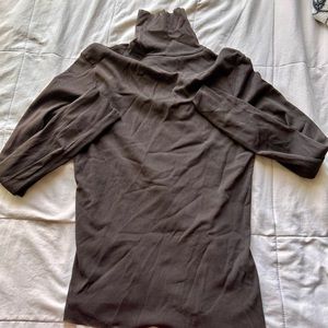 Vintage 90s Babette Tuttle neck double layered mesh long sleeve